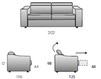 Sofa Rigosalotti SRL Divi SV491 Contemporary / Modern