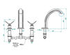 Wash basin mixer THG Bathroom A2J.25SG Papillon Contemporary / Modern
