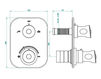 Thermostatic mixer THG Bathroom U3A.5500B Bagatelle métal Contemporary / Modern