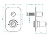 Thermostatic mixer THG Bathroom G2T.5300B Faubourg métal Contemporary / Modern