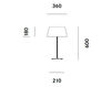 Table lamp Prandina  Tavolo GINGER GLASS T30 Contemporary / Modern