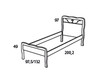 Children's bed Effedue Mobili Infinity 5560 Contemporary / Modern