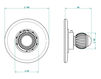 Thermostatic mixer THG Bathroom A8H.15EN16EM Vogue Rose Quartz Contemporary / Modern