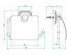 Toliet paper holder THG Bathroom A3G.538AC Medicis Tiger Eye Contemporary / Modern