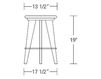 Bar stool Altura Furniture 2013 Top Stool без спинки / NATURAL 2 Contemporary / Modern