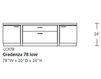 Comode Altura Furniture 2013 Offset Low 78' / NATURAL Contemporary / Modern