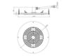 Ceiling mounted shower head Bossini Docce H37398 Contemporary / Modern