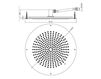 Ceiling mounted shower head Bossini Docce H38458 2 Contemporary / Modern
