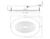 Ceiling mounted shower head Bossini Docce H38388 Contemporary / Modern