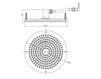 Ceiling mounted shower head Bossini Docce H38362 Contemporary / Modern