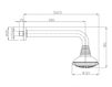 Wall mounted shower head Bossini Docce H71180 Contemporary / Modern