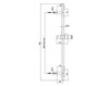 Shower bar Bossini Docce DA3000B Contemporary / Modern