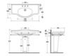 Wash basin pedestal Galassia Ethos 8436 2 Contemporary / Modern