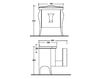 Wash basin cupboard Galassia Ethos 8480 Contemporary / Modern