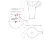 Floor mounted wash basin Art Ceram Cup L3710 Contemporary / Modern