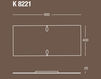 Mirror IVAB Group  Living Bathroom New Vision K 8221 Contemporary / Modern