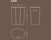 Linen basket IVAB Group  Living Bathroom New Vision E 8331 Contemporary / Modern
