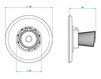 Thermostatic mixer THG Bathroom U3C.15EN16EM Bagatelle cristal Contemporary / Modern