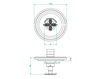 Thermostatic mixer THG Bathroom A6L.5100BR Profil Lalique black crystal Contemporary / Modern