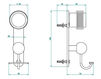 Hook THG Bathroom U4B.510 Diplomate grooved rings Contemporary / Modern