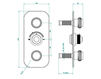 Thermostatic mixer THG Bathroom U4C.5400B Diplomate roped rings Contemporary / Modern