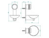 Soap-box THG Bathroom U4B.546 Diplomate grooved rings Contemporary / Modern