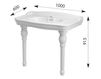 Floor mounted wash basin Olympia Ceramica Impero 81.11 Contemporary / Modern