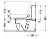 Floor mounted toilet Duravit Starck 2 212959 00 00 Contemporary / Modern