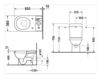 Floor mounted toilet Duravit Happy D. 017209 00 00 Contemporary / Modern