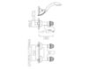Wall mixer Effepi Crystal Light 28008 Contemporary / Modern