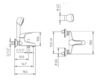 Bath mixer Palazzani America 441010 Contemporary / Modern