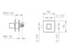 Built-in mixer Palazzani Click 372010 Contemporary / Modern