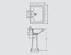 Wash basin pedestal Vitruvit Collection/albano ALBCO Contemporary / Modern