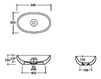 Countertop wash basin Galassia Ethos 7106 Contemporary / Modern