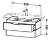 Wash basin cupboard Duravit Puravida PV676708585 Contemporary / Modern