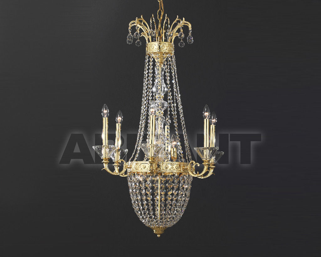 Сhandelier CH 5082/6 gold price on request Buy Сhandelier Asfour Crystal Crystal 2013 CH 5082/6 gold