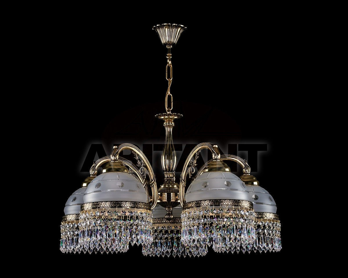 Buy Сhandelier Cassandra Art Glass 2014 CASSANDRA V BRASS ANTIQUE