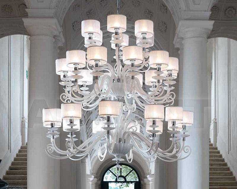 Buy Сhandelier Euroluce Lampadari  Elite Alicante white L12+12+6 shade