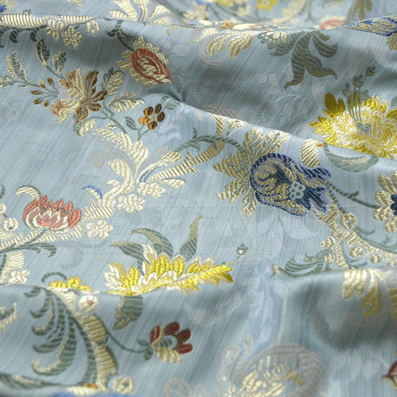 Buy Portiere fabric Antoine d’ Albiousse Pompadour Pompadour Ciel 2786 