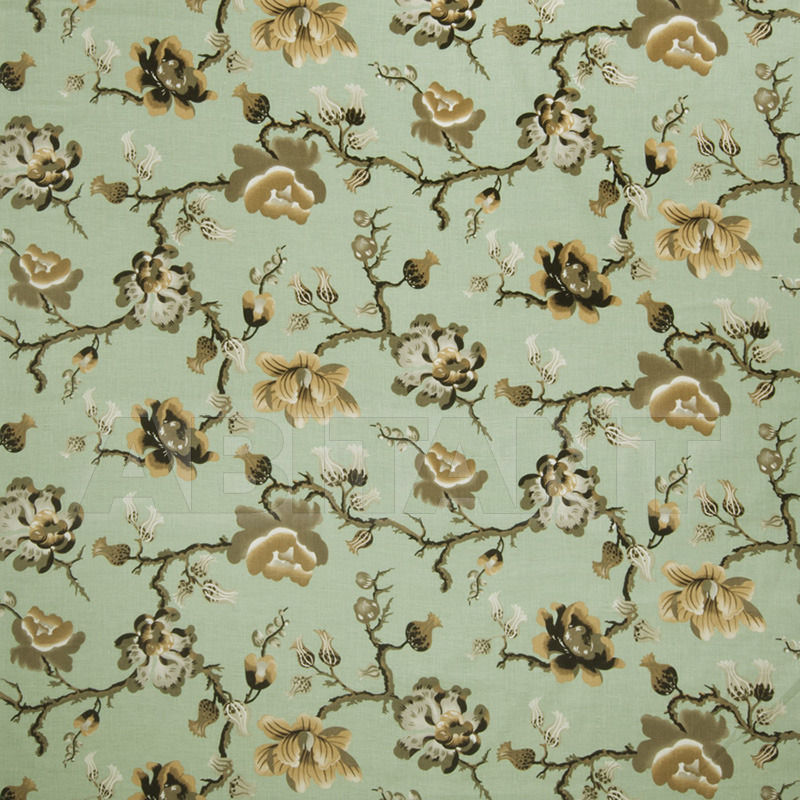 Interior fabric Safflower Spearmint 3709801 price on request Buy Interior fabric Safflower Spearmint Fabricut Nuances Linen & Cotton 3709801
