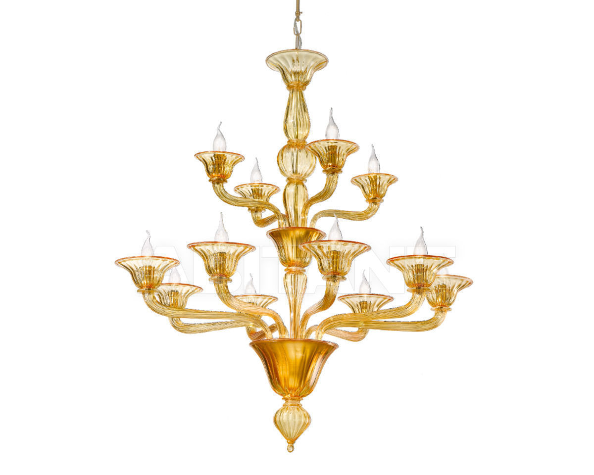 Сhandelier 1002/8+4 AMBRA price on request Buy Сhandelier OR Illuminazione s.r.l. Murano 1002/8+4 AMBRA