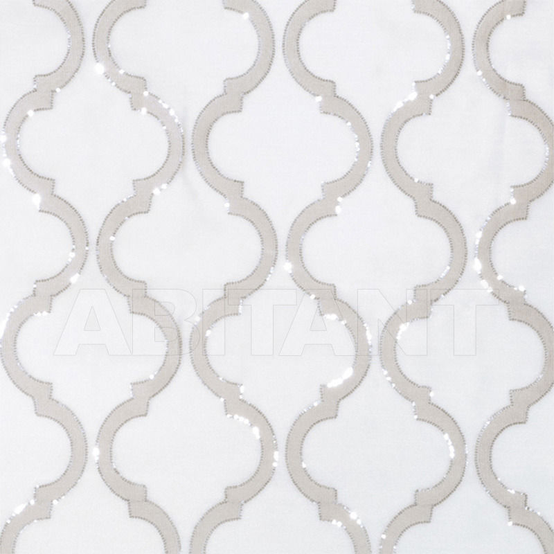 Buy Portiere fabric Shimmering Lattice Silver Fog Fabricut Inspirations Vol V 0327902