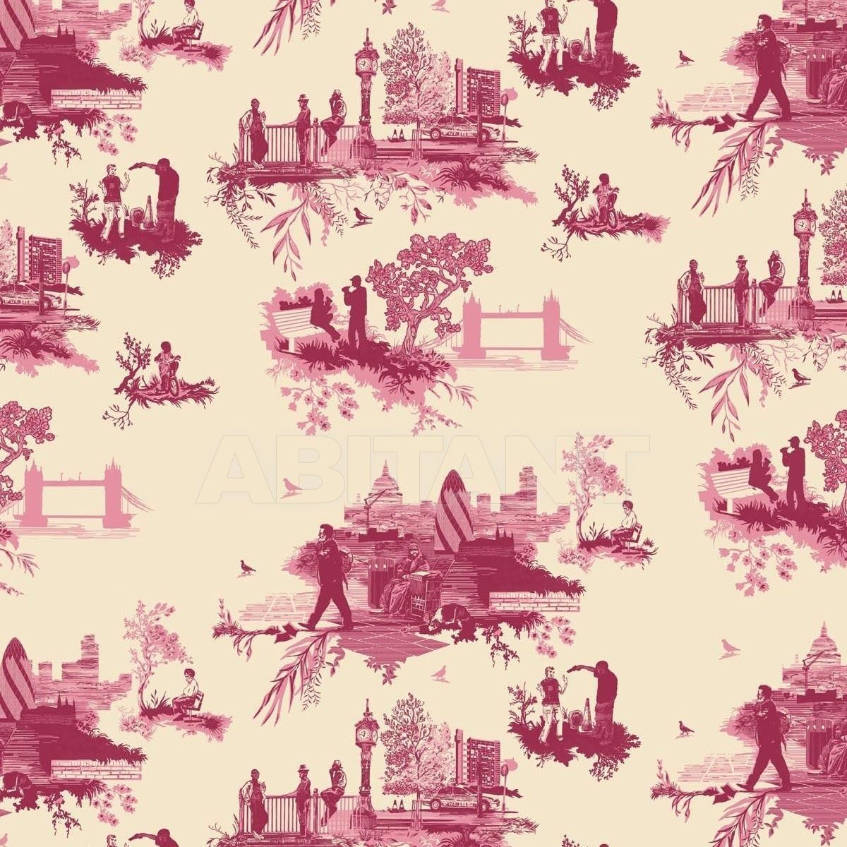 Buy Paper wallpaper LONDON TOILE Timorous beasties Toile TB/LTOIL/4004/01
